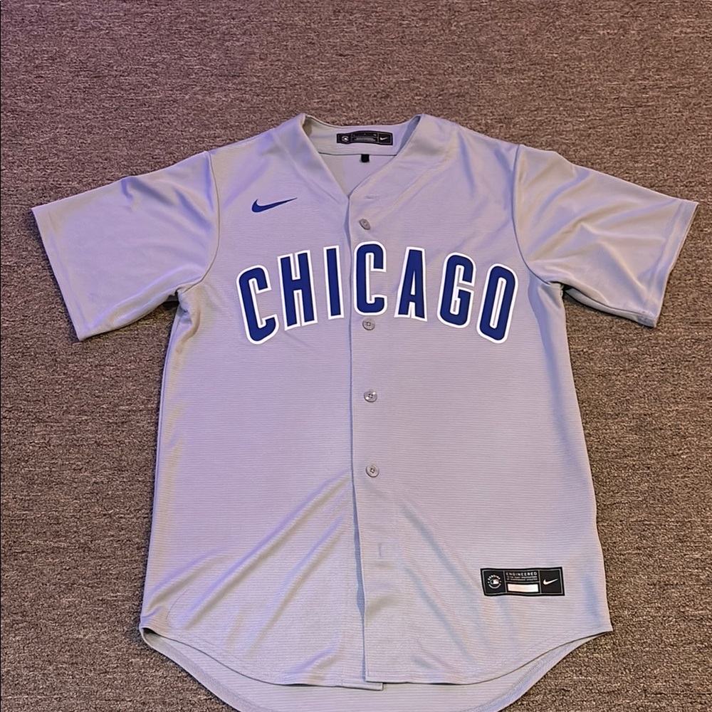 Nike Gray Chicago Baseball Jersey